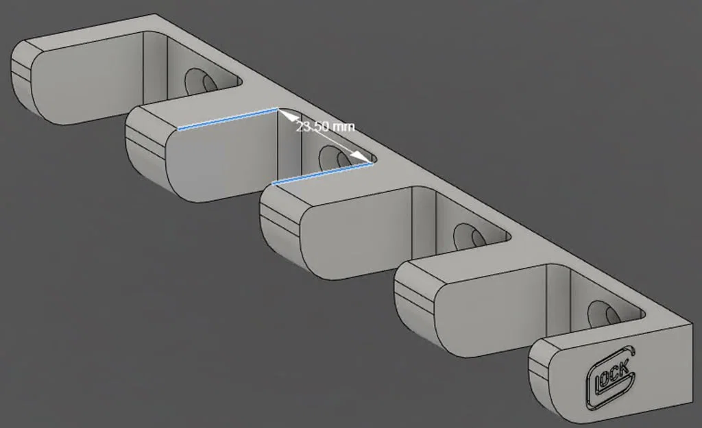 Giá treo tường magazine Airsoft Glock 4x - Image 5