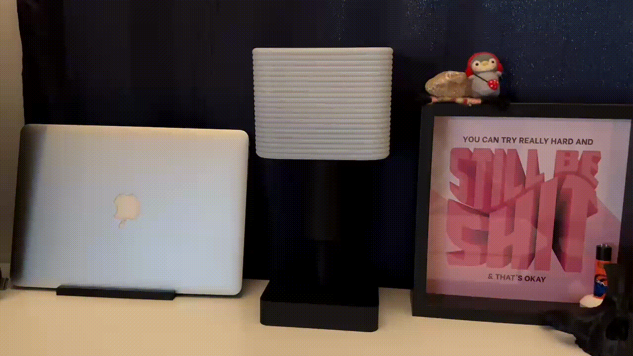 Đèn bàn in 3D hoàn toàn (Fully 3D-Printed Desk Lamp) - Thumbnail 2