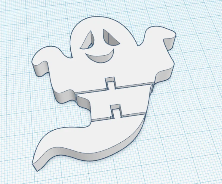 Mô hình Flexi Ghost linh hoạt trang trí Halloween in 3D - Image 2