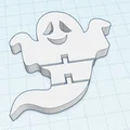 Mô hình Flexi Ghost linh hoạt trang trí Halloween in 3D - Thumbnail 2