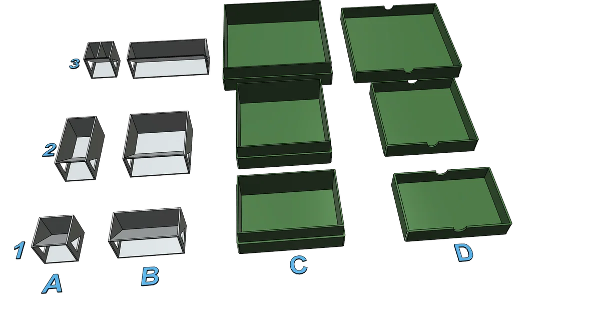 Hộp đựng ốc vít, linh kiện 3D đa năng, in không cần support - Image 3