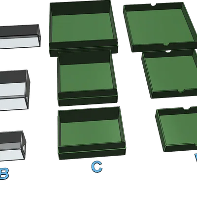Hộp đựng ốc vít, linh kiện 3D đa năng, in không cần support