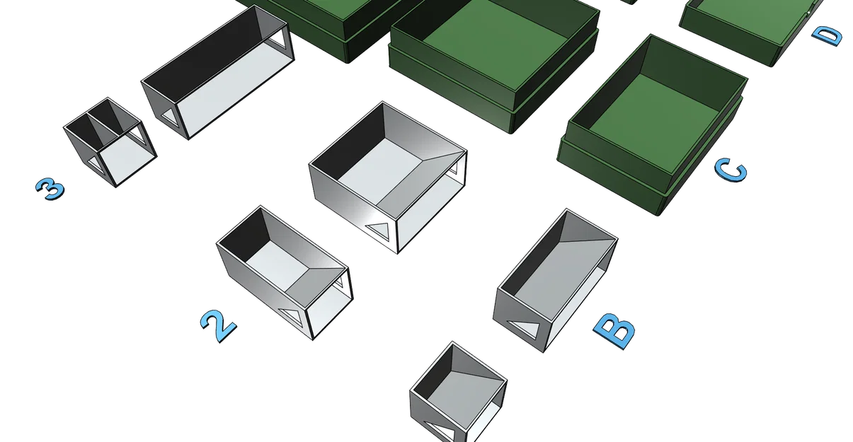 Hộp đựng ốc vít, linh kiện 3D đa năng, in không cần support - Image 4