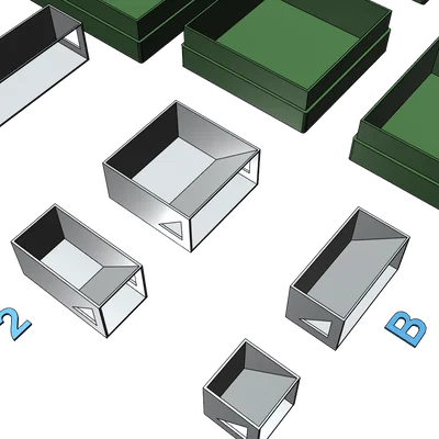 Hộp đựng ốc vít, linh kiện 3D đa năng, in không cần support
