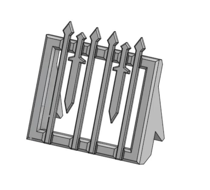 Mô hình giá để vũ khí cho trò chơi TTRPG (1x1 inch) - Image 3
