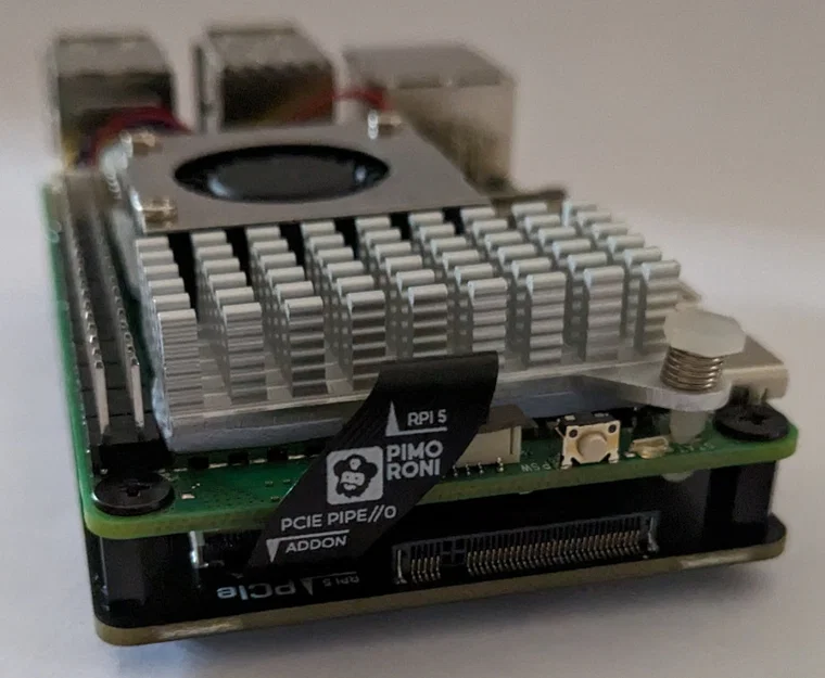 Vỏ Raspberry Pi 5 + Active Cooler + NVMe SSD (Pimoroni NVMe Base) - Image 2