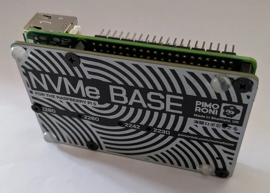 Vỏ Raspberry Pi 5 + Active Cooler + NVMe SSD (Pimoroni NVMe Base) - Image 3