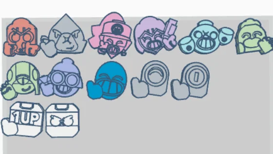 Bộ sưu tập mô hình 3D Brawl Stars Pins độc đáo - Image 10