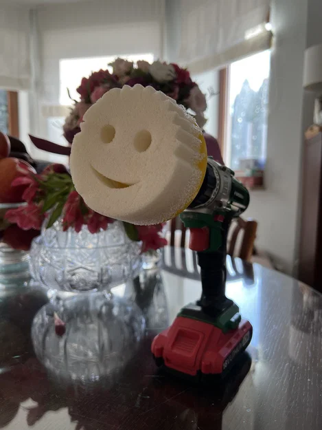 Đầu gắn Scrub daddy cho máy khoan (Scrub daddy drill attatchment) - Image 2