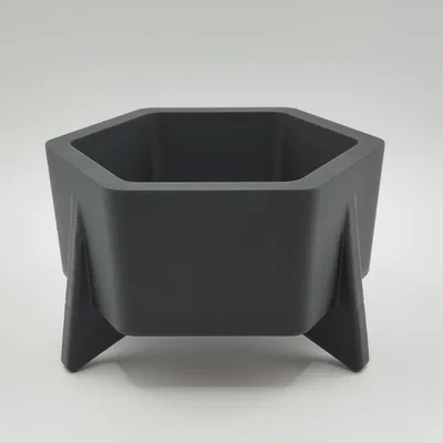 Chậu cây phong cách Mid-Century thiết kế lục giác