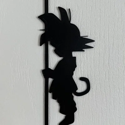 Mô hình trang trí tường 3D hình Kid Goku Dragon Ball độc đáo