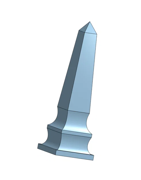 Mô hình cột đá Obelisk 1x1 cho bàn cờ TTRPG - Dễ in không cần support - Image 2