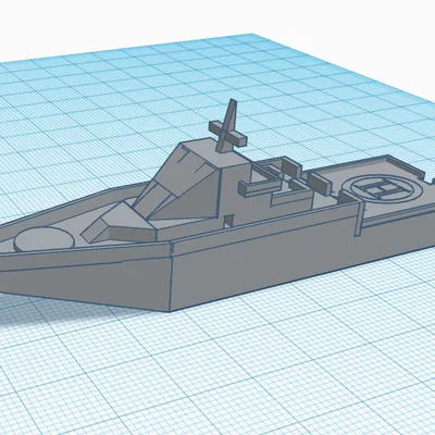 Mô hình tàu chiến hải quân 3D ấn tượng - Tải file STL miễn phí