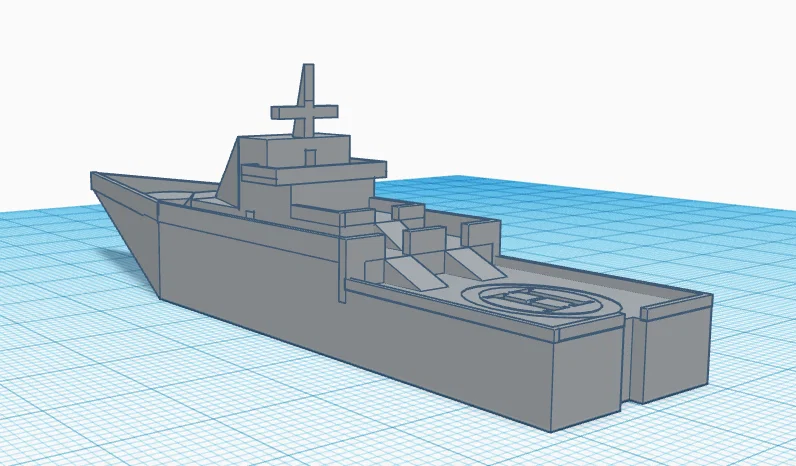 Mô hình tàu chiến hải quân 3D ấn tượng - Tải file STL miễn phí - Image 2
