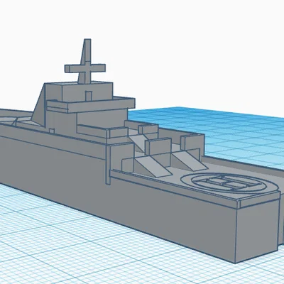 Mô hình tàu chiến hải quân 3D ấn tượng - Tải file STL miễn phí