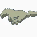 Mô hình Logo ngựa hoang Ford Mustang in 3D chất lượng cao - Thumbnail 2