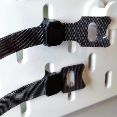 Ngàm gắn dây rút Velcro cho pegboard Ikea SKÅDIS