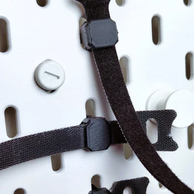 Ngàm gắn dây rút Velcro cho pegboard Ikea SKÅDIS