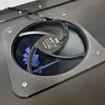 Ngàm gắn quạt tản nhiệt 140mm cho dự án PrintClosure