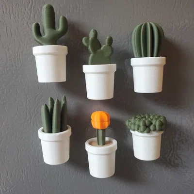 Nam Châm Tủ Lạnh Chậu Cây (Potted Plant Fridge Magnets)