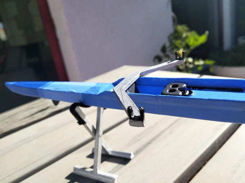 Thuyền đua Single Scull (racing shell) – model in 3D - Image 2