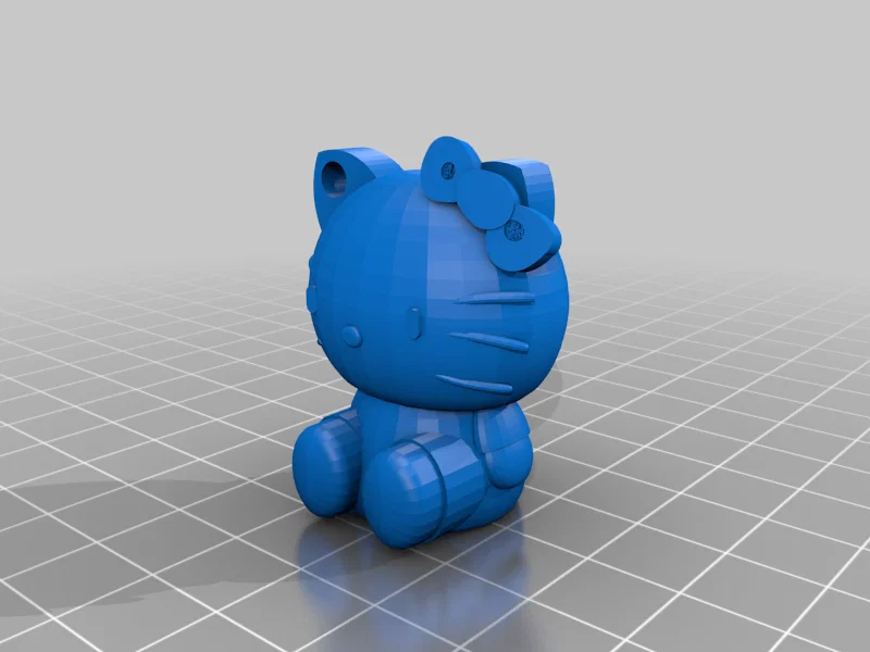 Móc khóa Hello Kitty (Sanrio) - Mẫu in 3D dễ thương cho mọi nhà - Image 1