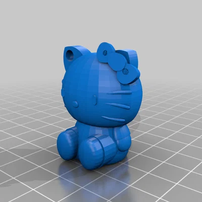 Móc khóa Hello Kitty (Sanrio) - Mẫu in 3D dễ thương cho mọi nhà