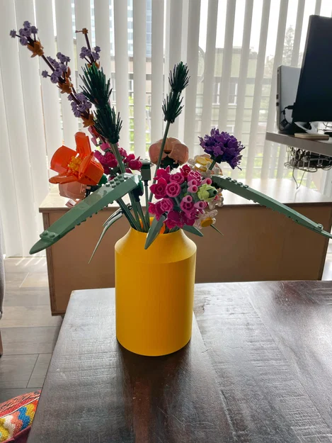 Mẫu bình hoa Vase Cylinder 3D cho LEGO Flowers đẹp mắt - Image 1
