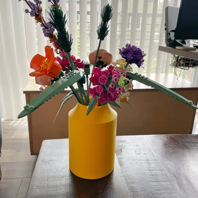 Mẫu bình hoa Vase Cylinder 3D cho LEGO Flowers đẹp mắt