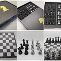 Bàn cờ vua nhiều màu kèm hộp (Multicolor Chess Board and Box) - Thumbnail 1