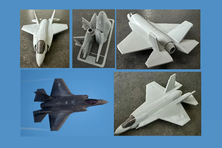 Mô hình lắp ráp máy bay chiến đấu F-35 Kit Card độc đáo - Image 1