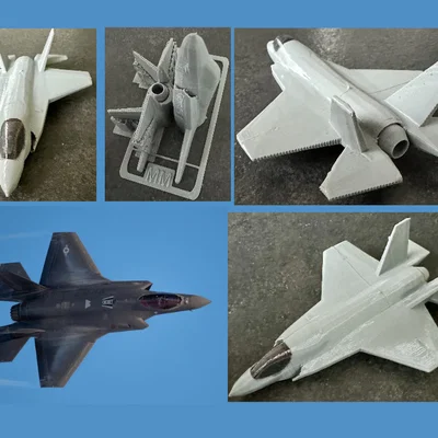 Mô hình lắp ráp máy bay chiến đấu F-35 Kit Card độc đáo