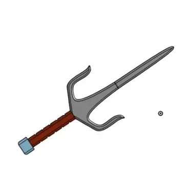 Mô hình vũ khí Sai của Raphael (Ninja Rùa) - File in 3D chi tiết