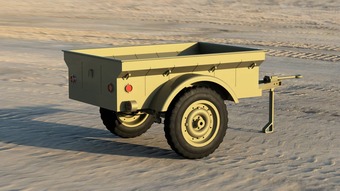 Tessier.Work Willys MBT Trailer – Moóc kéo Willys MBT (tỉ lệ 1/6) - Image 3