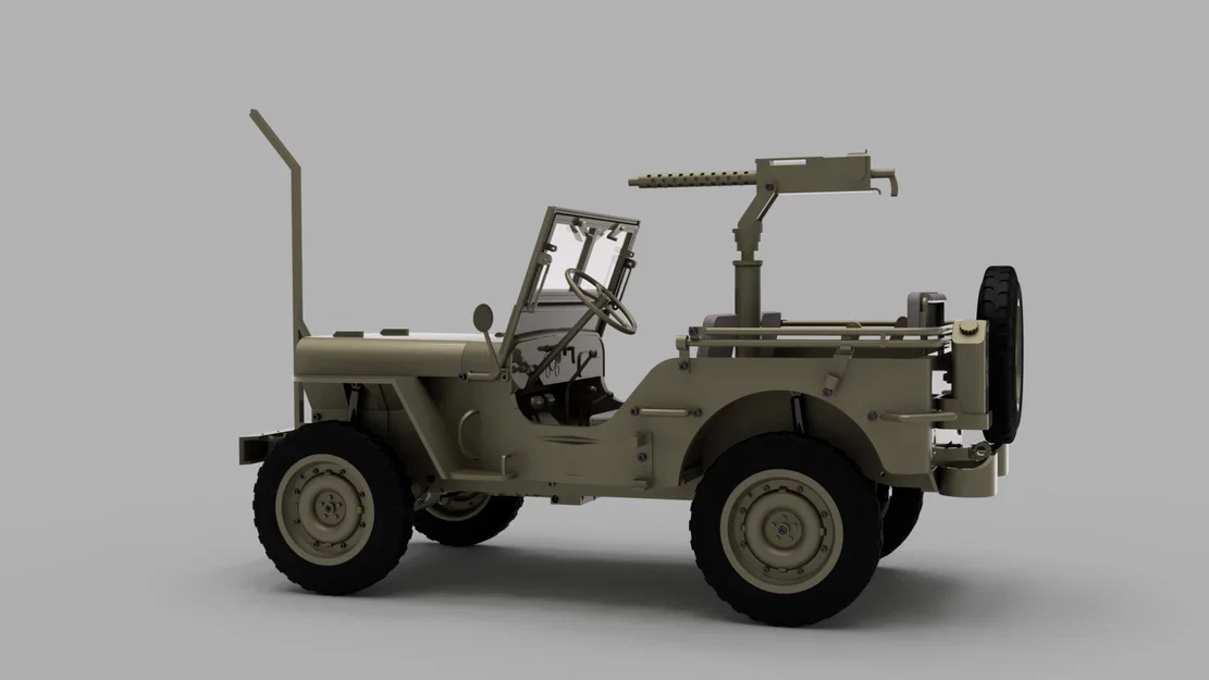 Tessier.Work Willys MB Radio Controlled – Jeep RC WW2 in 3D (Tỉ lệ 1/6) - Image 1