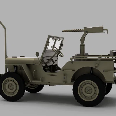 Tessier.Work Willys MB Radio Controlled – Jeep RC WW2 in 3D (Tỉ lệ 1/6)