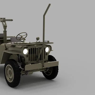 Tessier.Work Willys MB Radio Controlled – Jeep RC WW2 in 3D (Tỉ lệ 1/6)