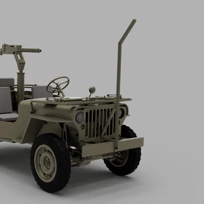 Tessier.Work Willys MB Radio Controlled – Jeep RC WW2 in 3D (Tỉ lệ 1/6)