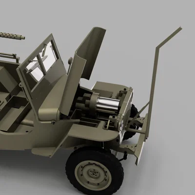 Tessier.Work Willys MB Radio Controlled – Jeep RC WW2 in 3D (Tỉ lệ 1/6)