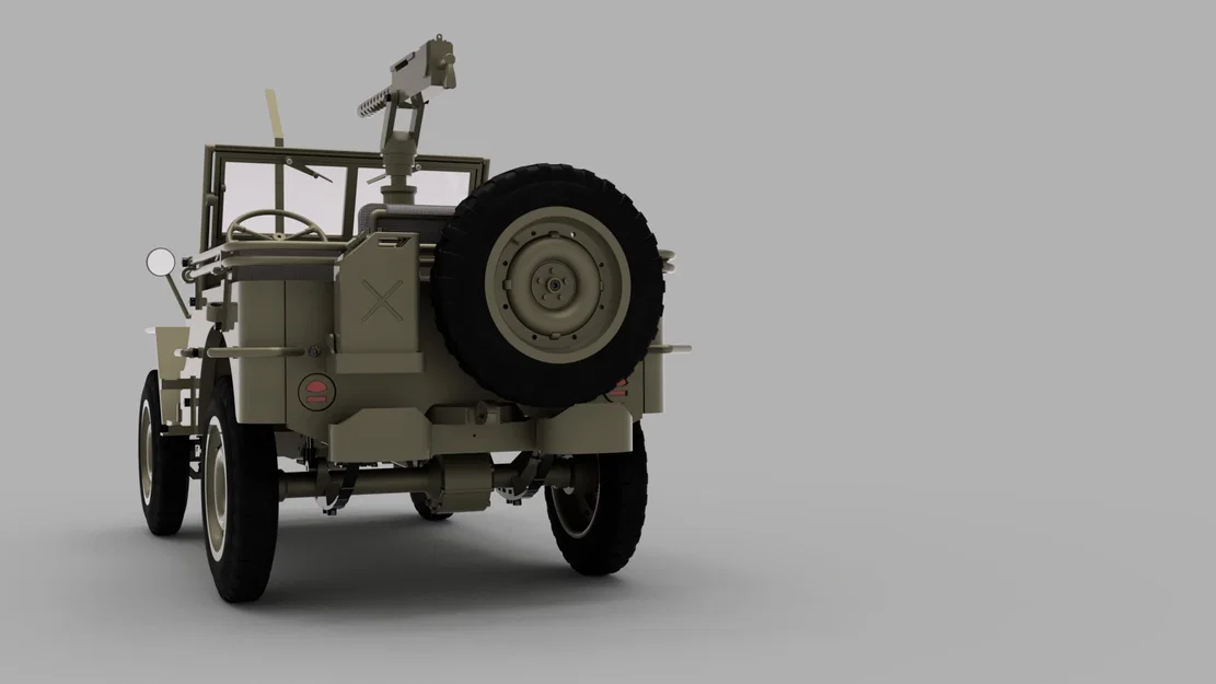 Tessier.Work Willys MB Radio Controlled – Jeep RC WW2 in 3D (Tỉ lệ 1/6) - Image 8