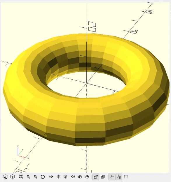 OpenSCAD Torus - Mô hình hình xuyến - Image 1
