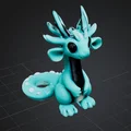 Mô hình rồng nước Aquatic Dragon đáng yêu cho người đam mê in 3D - Thumbnail 1