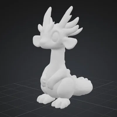 Mô hình rồng nước Aquatic Dragon đáng yêu cho người đam mê in 3D