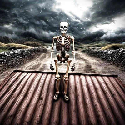Mô hình 3D Bộ Xương Người – Halloween