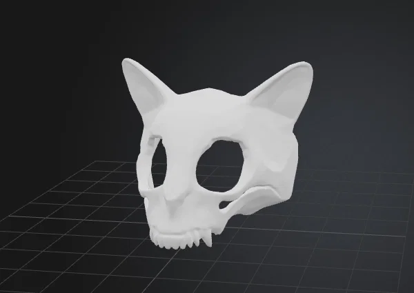 Mô hình hộp sọ mèo Neon Cat Skull - Vật phẩm trang trí cực chất - Image 3