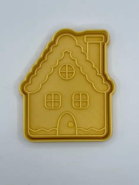 Khuôn cắt bánh quy hình ngôi nhà gừng Giáng sinh (Gingerbread House) - Image 1