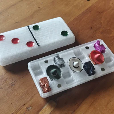 Domino Mexican Train: Tàu + Hộp Nam Châm