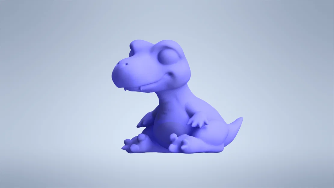 Mô hình chú khủng long nhỏ dễ thương (Dino) in 3D - Image 1