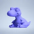 Mô hình chú khủng long nhỏ dễ thương (Dino) in 3D - Thumbnail 1