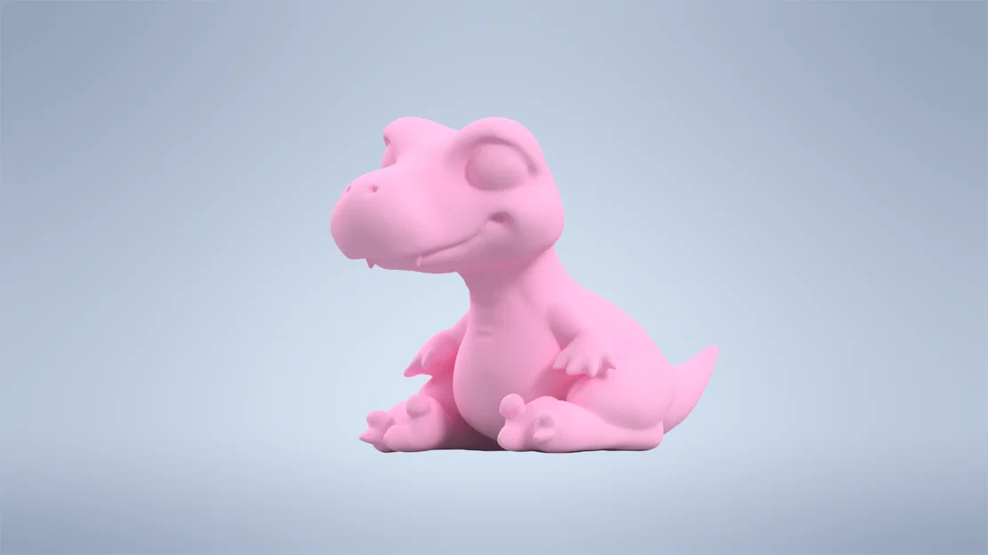 Mô hình chú khủng long nhỏ dễ thương (Dino) in 3D - Image 2
